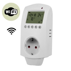 Termostat na wtyczkę do kontaktu, programator tygodniowy sterowany również WiFi HWP02